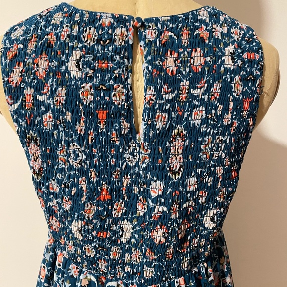 Vera Wang Dress Floral Princess Large Teal - Picture 5 of 13